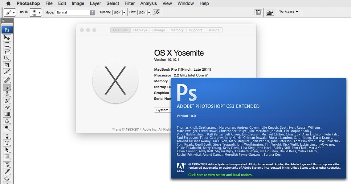 Adobe photoshop cs3 software free version on mac os x mac